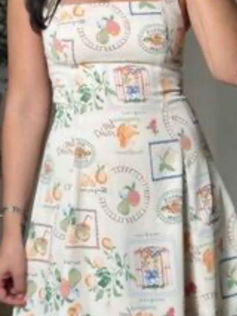 Abercrombie & Fitch Italy print mini dress large tall